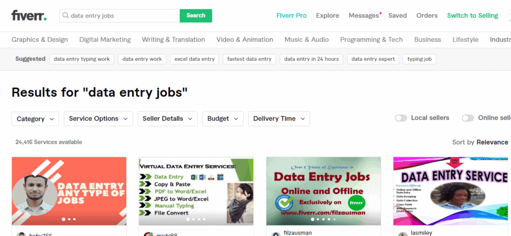 Top 10 Best Online Data Entry Jobs Sites That Pays Well Fiverr