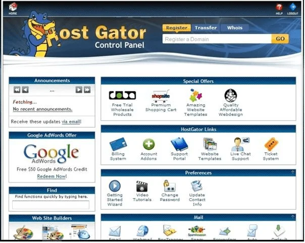 HostGator cPanel