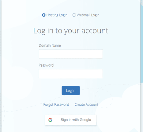 Logging in cpanel through the Bluehost website 2