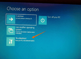 Choose an windows option