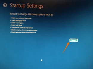 Startup Settings