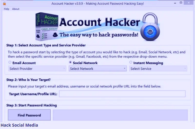 Facebook Account Hacker Software Windows