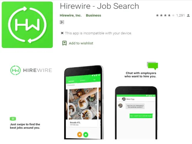 Hirewire - Best Job Search Apps