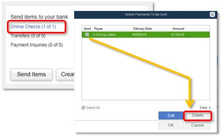 QuickBooks Online Bill Payment How To Use? 4 Cancellation Of Online Payment After Sending