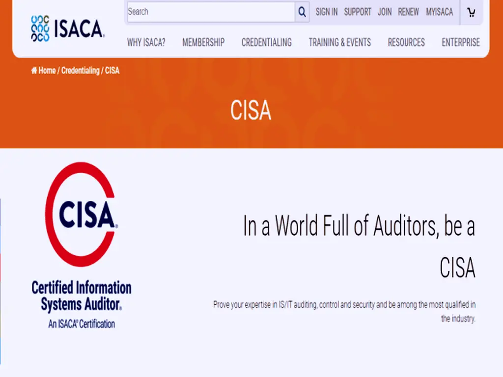 (ISACA) Certified Information Systems Auditor (CISA) Top Professional Security Certification You Should Have In 2022