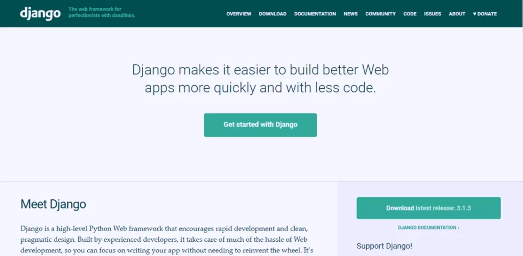 Top 6 Backend Frameworks For Your Next Web Development Project django