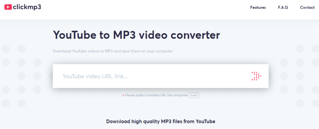 ClickMp3 - YouTube to MP3 video converter