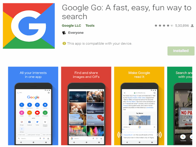 Google Go A fast, easy, fun way to search