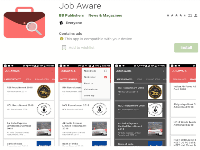 Job Aware Best job search apps