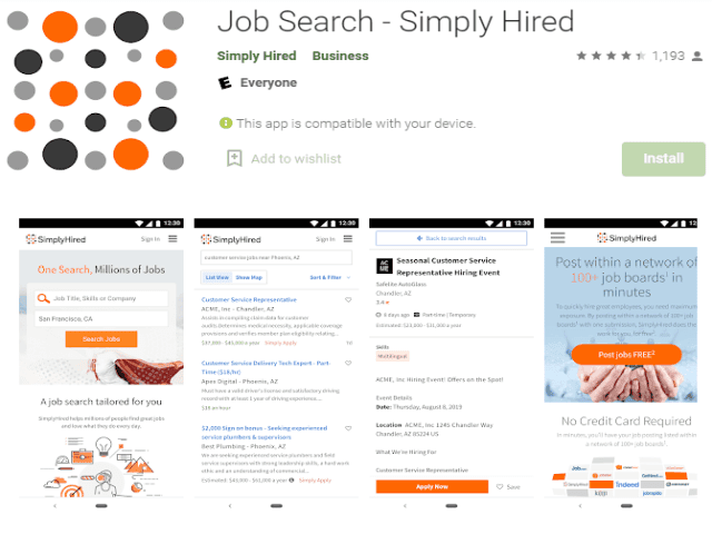 Job Search - Simply Hired Best job search apps