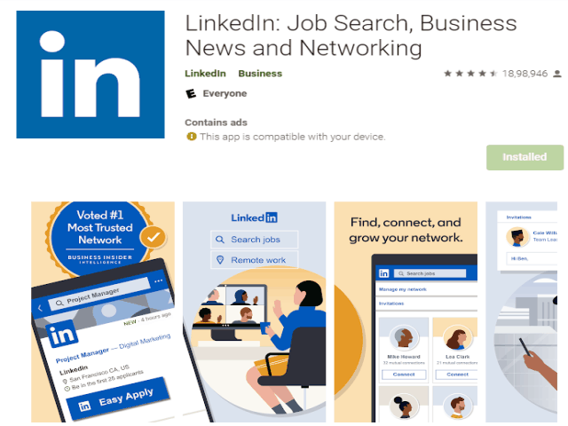 LinkedIn Job Search Business News and Networking