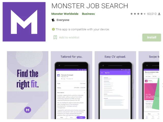 MONSTER JOB SEARCH