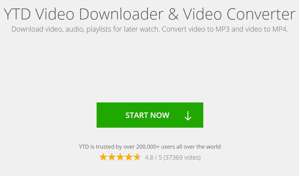 YTD Video Downloader & Video Converter and youtube to mp3 converter