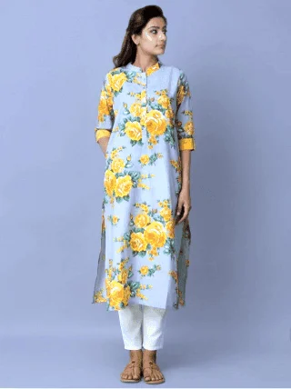 Top 10 Latest Kurti Designs For Printed Cotton Kurtis 6 Top 10 Latest Kurti Designs For Printed Cotton Kurtis 6