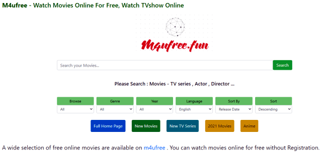Top 6 Websites to Watch Free Movies Without Sign Up M4Ufree