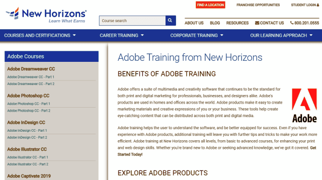 New Horizons Graphics Designing Course Trainings