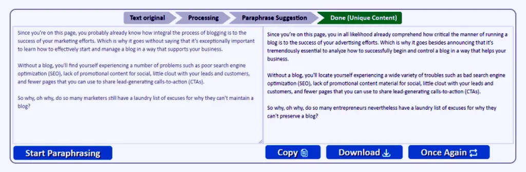 5 Recommended Online Paraphrasing Tools - Best Tools To Help In Article Writing Free or Paid 4