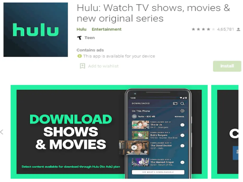 Update Hulu App