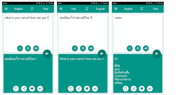 Thai-English Translator App
