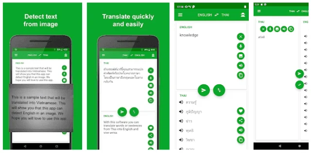 Thai - English translator App free & offline