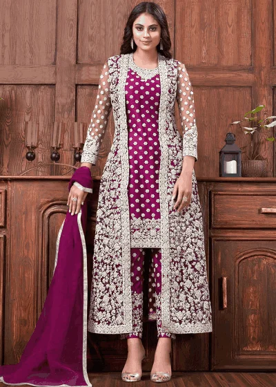 top 10 trending designs in pakistani salwar kameez jacket style salwar kameez