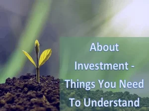 About Investment - Things You Need To Understand