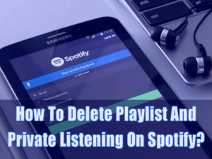 How To Delete Playlist And Private Listening On Spotify 1