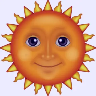 10 Emojis That Will Show Your Affection To Your Romantic Partner Sun Emoji