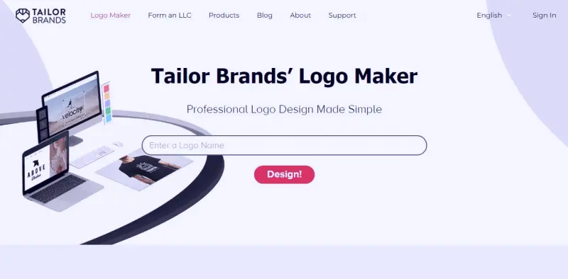 10 Best To Try In 2022 1 Tailor Brands’ Logo Maker