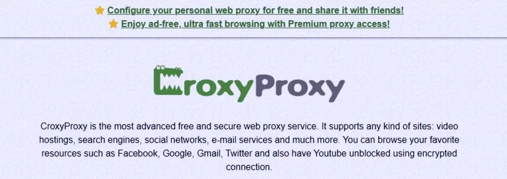 Where Can You Download An Online Free Proxy Server From CroxyProxy