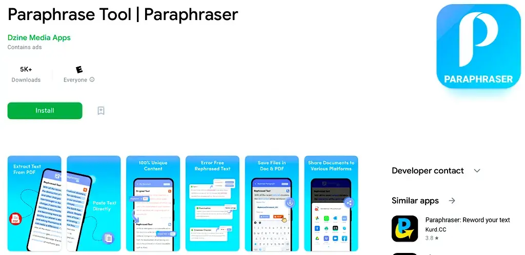 Top 10 Best Paraphrasing Apps for Android Phones Paraphrase Tool | Paraphraser