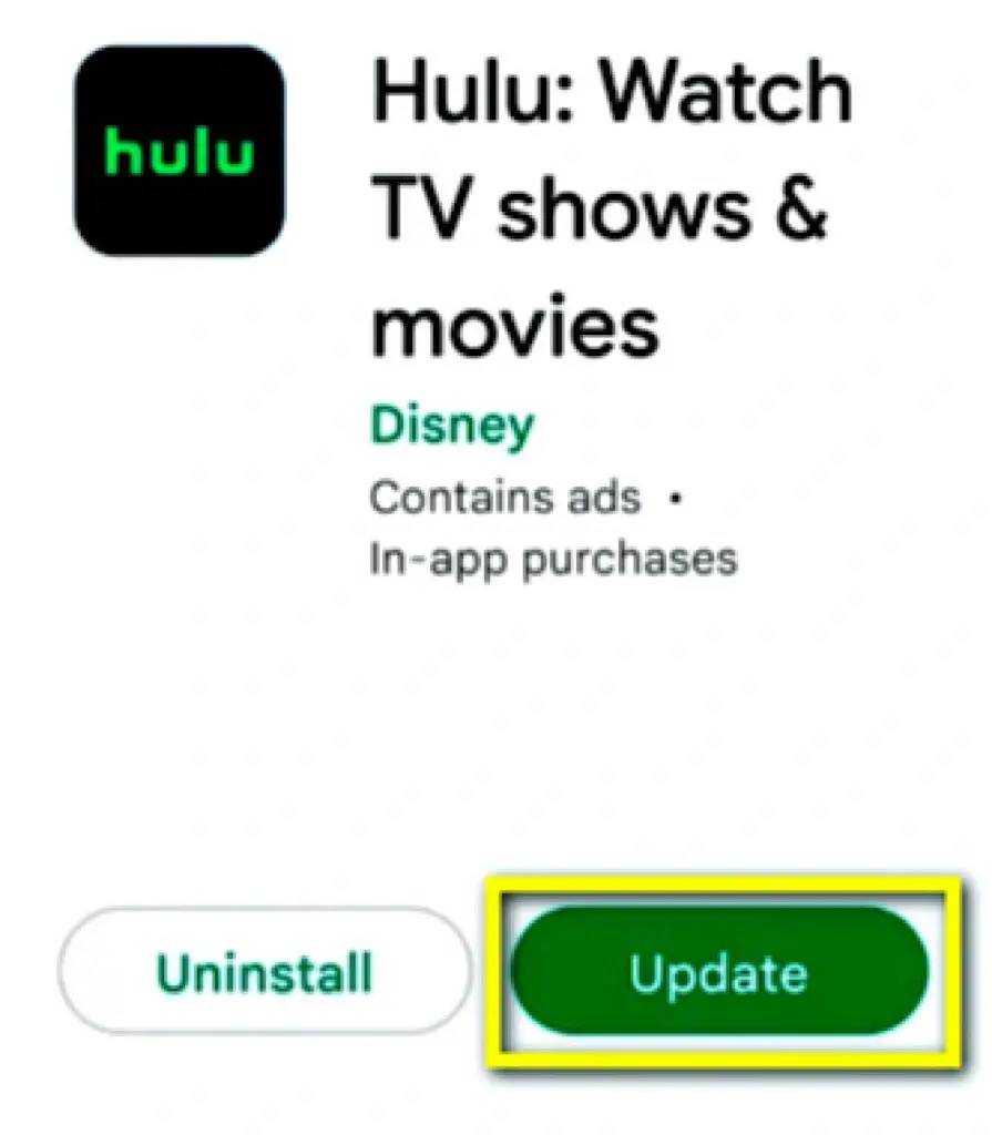 Updating Hulu app