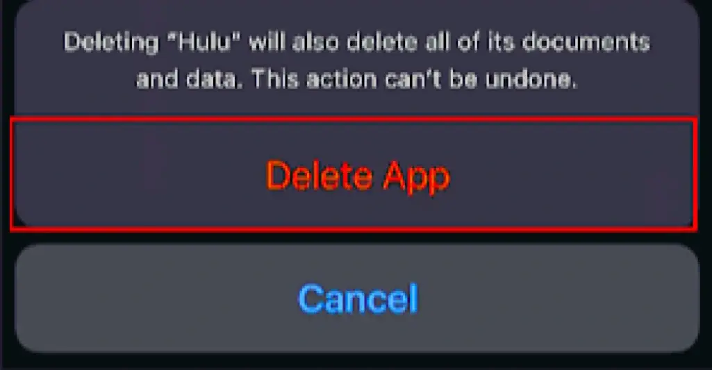 Uninstall the Hulu App