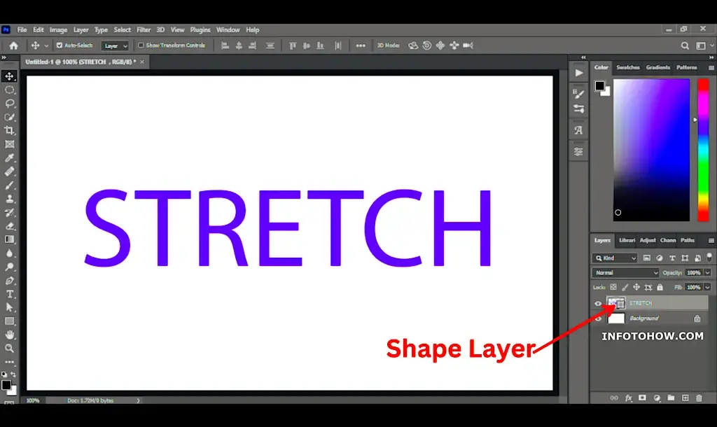 Showing “Shape Layer”