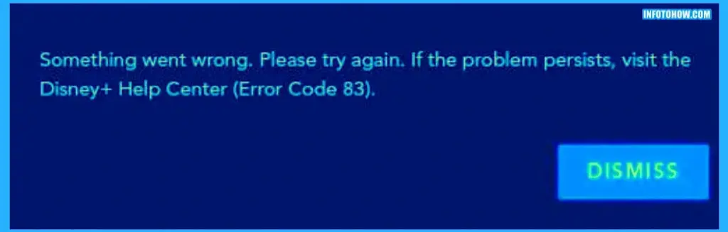 How To Fix Disney plus error code 83 0