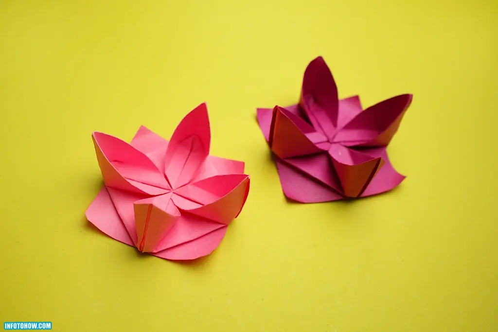 How To Make Origami Lotus Flower With Paper Infotohow 9492