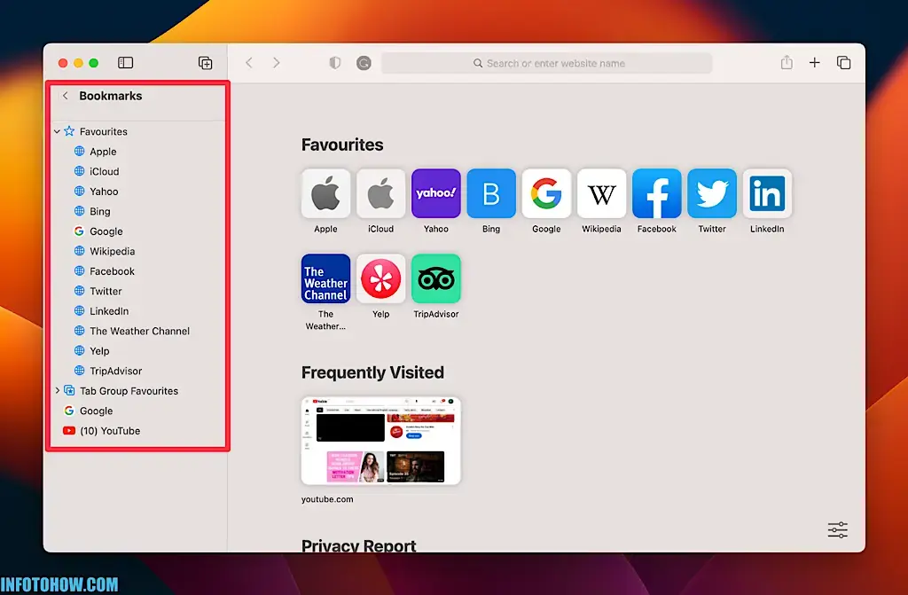 How to delete Bookmarks on Mac 3