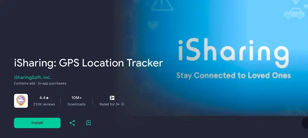 Best Location Sharing Apps For Android (Paid & Free) 2 iSharing – Location Sharing and Safety App