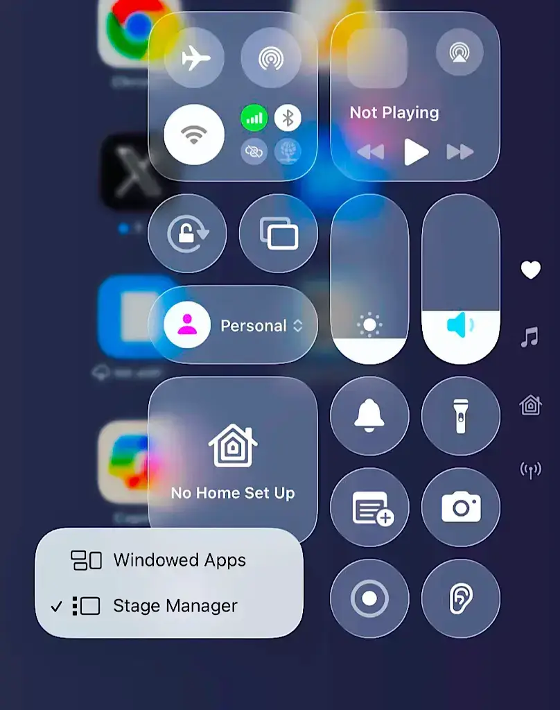 Stage Manager icon in iPad Control Center — how to fix frozen dock on iPad Pro