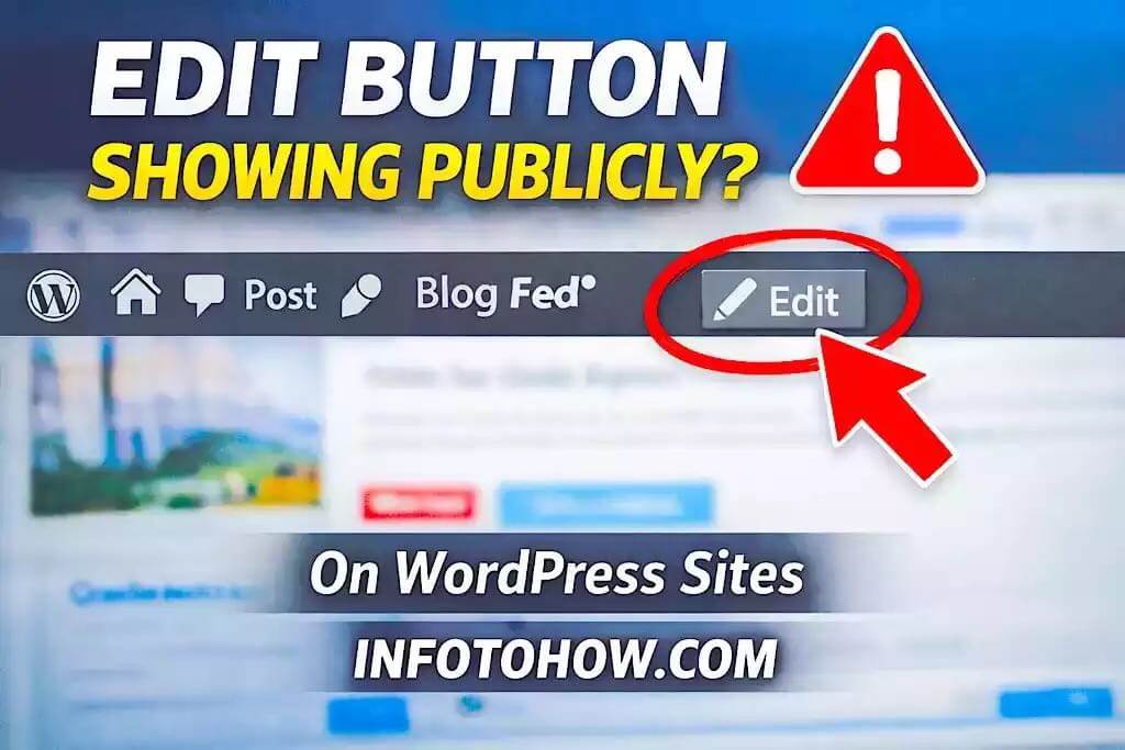 WordPress Edit Button Showing Publicly? Here’s What Actually Caused It